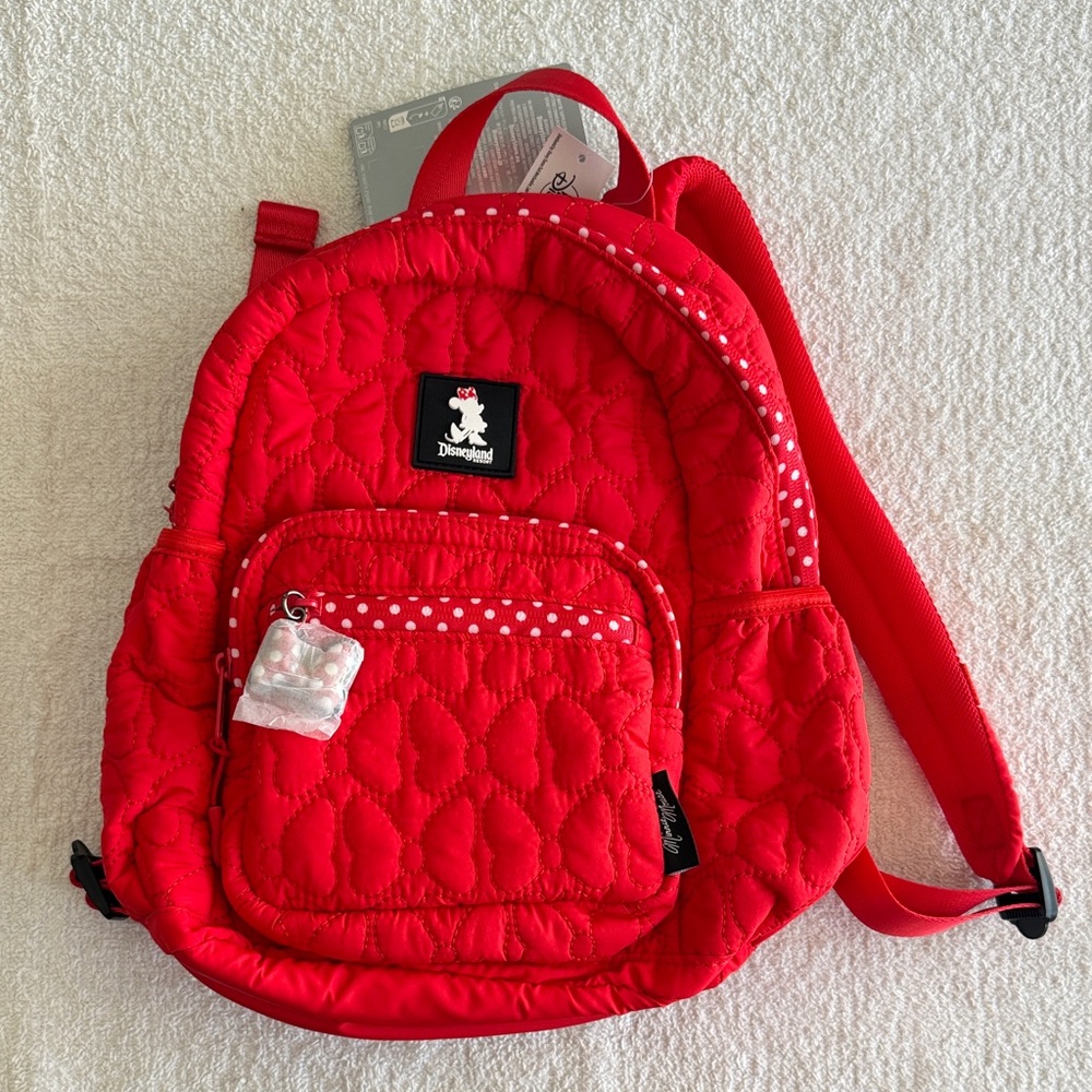 Disney Disneyland Resort Quilted Minnie Mouse Mini Backpack